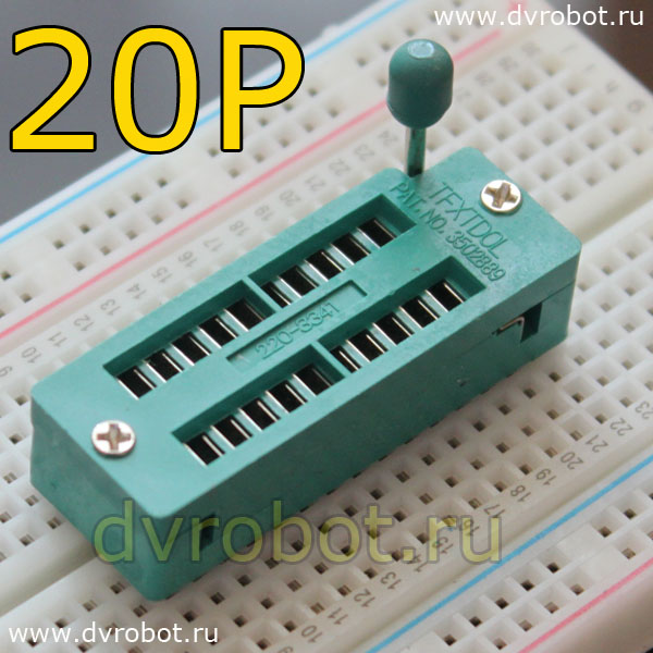 Панель ZIF  DIP-20P