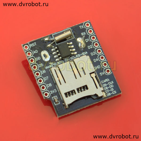 Шилд DS1307/ Micro SD - D1 mini