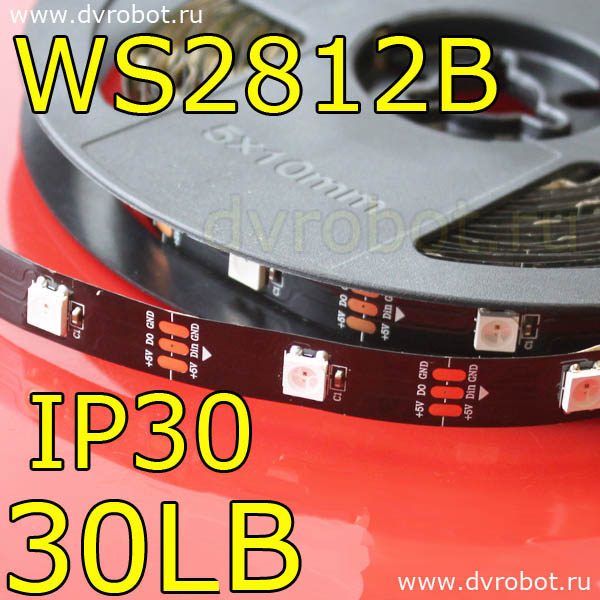 Адресная RGB лента WS2812B/IP30/30LB