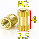 Вставная гайка М2*4-3.5