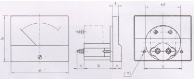 Стрелочный амперметр 85C1 - 3А